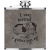 Gift Base I Was Normal 3 Guinea Maiali Ago 170ml Simil Pelle Hip Flask Grigio Divertente