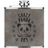 Gift Base Crazy Panda Ragazzo Stars 170ml pelle Sintetica Hip Flask Grigio Animale Scherzo