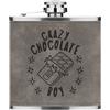 Gift Base Crazy Cioccolato Ragazzo Stars 170ml pelle Sintetica Hip Flask Grigio Cibo Best
