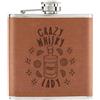 Gift Base Crazy Whisky Lady Stars 170ml pelle Sintetica Hip Flask Marroncino Funny Scherzo