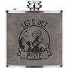 Gift Base Let's Ottenere Piste Snowboard 170ml pelle Sintetica Hip Flask Grigio Addii Al