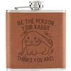 Gift Base Be The Persona Il Coniglio Pensa You Are 170ml Simil Pelle Hip Flask Tan Crazy