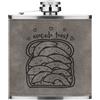 Gift Base Flask In Pelle PU Grigia Divertente Con Battuta Di Avocado Toast 6oz