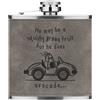 Gift Base He Maggio Be Morbido Ma Non Avocado 170ml pelle Sintetica Hip Flask Grigio