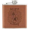 Gift Base Avo Grande Compleanno 170ml pelle Sintetica Hip Flask Marroncino - Funny Avocado