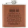 Gift Base Ecco Come Si Presenta Un'Incredibile Fidanzata 6oz In Pelle PU Tan