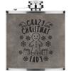 Gift Base Crazy Natale Lady Fiocchi di Neve 170ml Simil Pelle Hip Flask Grigio Divertente