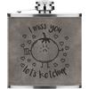 Gift Base I Miss You Let's Ketchup 170ml pelle Sintetica Hip Flask Grigio Funny Best Amici