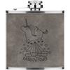 Gift Base Flask In Pelle PU Grigio Divertente Con Potere Arcobaleno Di Unicorno 6oz