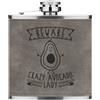Gift Base Beware Crazy Avocado Lady 170ml pelle Sintetica Hip Flask Grigio Divertente Sano