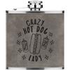 Gift Base Crazy Hot Cane Lady Stars 170ml pelle Sintetica Hip Flask Grigio Fast Cibo Chili