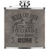 Gift Base Never Cry Sopra Versato Latte It Could Have Been Rum 170ml PU Pelle Hip Flask