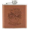 Gift Base Feeling Philoslothical Bradipo 170ml pelle Sintetica Hip Flask Marroncino Joke