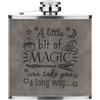 Gift Base Un Poco Di Magia Può Portarti Lontano 6oz Flaconcino In Pelle PU Grigio