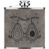 Gift Base We'Re Avocadocorns 170ml pelle Sintetica Hip Flask Grigio Funny Avocado Unicorn