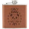 Gift Base Crazy Panda Ragazzo Stars 170ml Simil Pelle Hip Flask Marroncino Animale Scherzo
