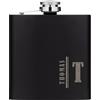 Gift Base Personalizzato Hip Flask Lettera Split 170ml Nero Opaco Matrimonio Uomo Migliore