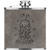 Gift Base Sono Un Jellyicorn In PU Pelle Da 6oz Flask Grigio Medusa Unicorno Divertente