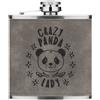 Gift Base Crazy Panda Lady Stars 170ml pelle Sintetica Hip Flask Grigio Mamma Giorno Funny