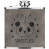 Gift Base Sono Un Pandicorn Unicorno Flacone In Pelle PU Da 6oz Panda Unicorno Divertente
