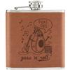 Gift Base Guac N Rotolo Avocado 170ml pelle Sintetica Hip Flask Marroncino - Funny Rock