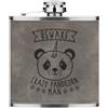 Gift Base Beware Crazy Pandicorn Man 170ml pelle Sintetica Hip Flask Grigio Panda Unicorno