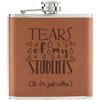 Gift Base Lacrime Di My Studenti Caffè 170ml pelle Sintetica Hip Flask Marroncino - Regalo