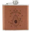 Gift Base Io Sono Un Avocadocorn 170ml pelle Sintetica Hip Flask Marroncino - Avocado