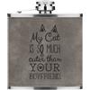 Gift Base My Gatto È Quindi Molto Cuter Than il Tuo Boyfriend 170ml Simil Pelle Hip Flask