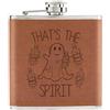 Gift Base That's Il Spirit Fantasma Halloween 170ml Simil Pelle Hip Flask Marroncino Zucca