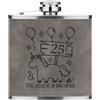 Gift Base 25th Compleanno Ancora Believe IN Unicorns 170ml Simil Pelle Hip Flask Grey Buon