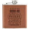 Gift Base This Is What An Awesome Attenzioni Looks Like 170ml Simil Pelle Hip Flask Tan -