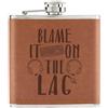 Gift Base Blame It Sul Lag Gamer 170ml pelle Sintetica Hip Flask Marroncino PC Computer