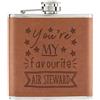 Gift Base You'Re My Favorito Aria Steward Stars 170ml Simil Pelle Hip Flask Marroncino -