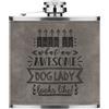 Gift Base This Is What An Awesome Cane Lady Looks Like 170ml Simil Pelle Hip Flask Grigio