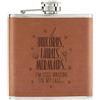 Gift Base Unicorni Fatine Sirene Attesa Per My Chiamata 170ml Simil Pelle Hip Flask Tan