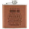 Gift Base This Is What An Awesome Marito Looks Like 170ml pelle Sintetica Hip Flask Tan -