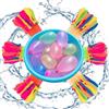 Kiuiom 222PC Palloncini D'acqua,Water Balloons,Bombe Acqua Autosigillanti,Riempimento Rapido Bombe D'acqua,Feste In Piscina Combattimento In Acqua,Per Giochi Estate Feste All'aperto D'acqua Piscina,Kiuiom