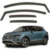 AirFlux Set di 4 deflettori antivento compatibili con VOLKSWAGEN T-ROC SUV 5 porte modelli 2018 2019 2020 2021 2022 2023 2024.