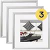 walther design Chair Cornice portafoto, da 20 x 20 cm, colore argento
