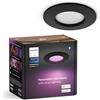 Philips Hue White and Color Ambiance Smart Slim, Luce da incasso, 90 mm, 700 lm, Compatibile Bluetooth, controllo vocale con Alexa, Apple Home e Google Assistant, nero
