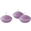 Cereria Di Giorgio - 20 Candele Galleggianti - Diametro 4.5 cm Altezza 2.7 cm - Colore viola polvere - Durata 4 ore