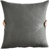 SWJ-swjssb Copri Federe Cuscini 80x80 Copricuscino 60x60 Con Cerniera,Federe Cuscino Quadrato Moderne Per Camera Da Letto Divano Decorativo Velluto Elegante Lavabile Fodere Per Cuscino ( Color : Black Gray , Siz
