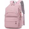 IvyH Zaino per Ragazze della Scuola Elementare e Media Zainetto per Ragazzi Adolescenti Multitasche alla Moda | Zaini Casual per la Scuola e il Viaggio, Viola