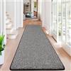 SHACOS Tappeto Passatoia per Corridoio Antiscivolo Nero 60 x 240 cm Tappeto Runner Lungo Assorbente Lavabile Tappeto Cucina Antimacchia Tappeto per Corridoio, Cucina, Ingresso, Lavanderia