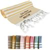 SoNiT home decor SONIT - Telo Mare Giallo in Cotone Leggero 90x170 cm, Asciugamano Mare Antisabbia Morbido e Assorbente, Telo Salvaspazio e Ultra Leggero, Ideale per Piscina, Viaggio e Pic Nic, Unisex