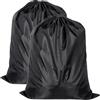 Ehuihuan Sacco Portabiancheria Sporca, Dirty Laundry Travel Bag Impermeabile, Borsa Biancheria Viaggio Pieghevole, Sacchi Borse Portaoggetti Grandi con Coulisse per Piumone Vestiti 94x120cm 2PCS Nero