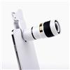 Miaoyak Obiettivo del telefono mobile di messa a fuoco lunga 8x, obiettivo monoculare della macchina fotografica del telefono dello zoom HD 8x, telescopio esterno del telefono della clip