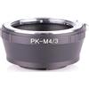 liyuxin66 Anello adattatore for montaggio PK-M4/3, for obiettivo for Pentax PK for Micro 4/3 for Olympus for Panasonic LX9A