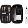 MOCNT Kit di Pulizia per Pistola Fucile Pulizia Le Spazzole per Mocio Caccia Softair Fucile la Pistola Attrezzi Tubo Mocio per Pulire Spazzola .22/.357/.38/9mm/.40/.45